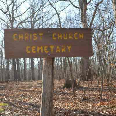 Christ Church Cemetery sign