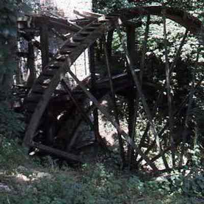 Fitz Steel Overshot Water Wheel on Thomas Shepherd's Grist Mill