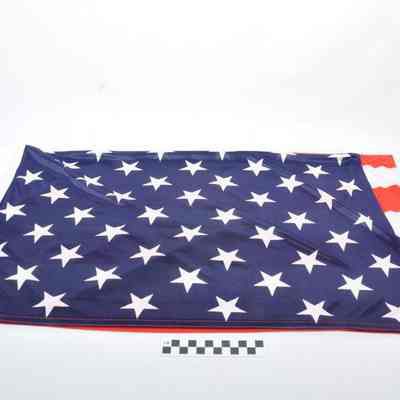 U. S. A. flag flown in Afghanistan