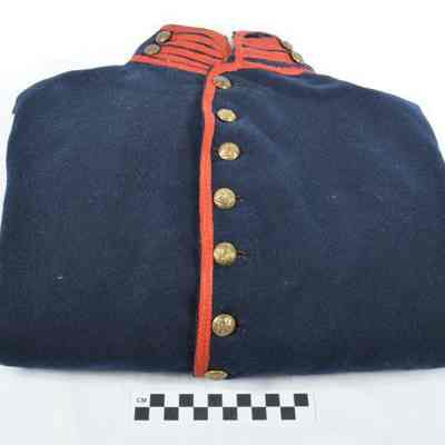 Dark blue wool U.S. artillery shell jacket