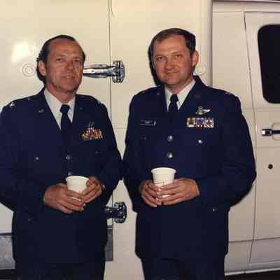 Wayne Lloyd and unidentified officer