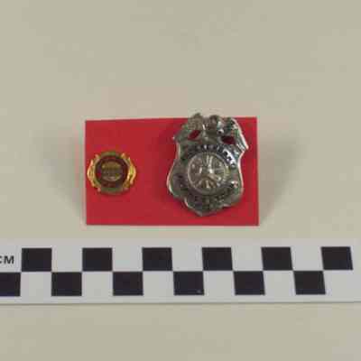 Independent Fire Co. hat badge - on right