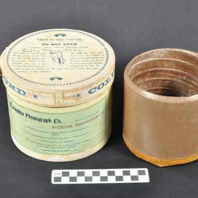 Wax cylinder in original box