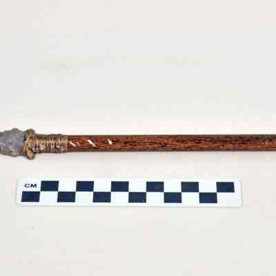 Arrowhead bound to mock-up of arrow