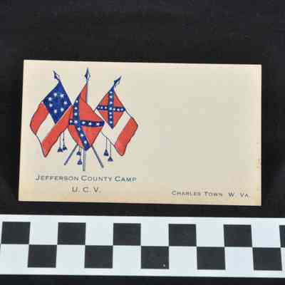 Calling card of the Jefferson County Camp, United Confederate Veterans
