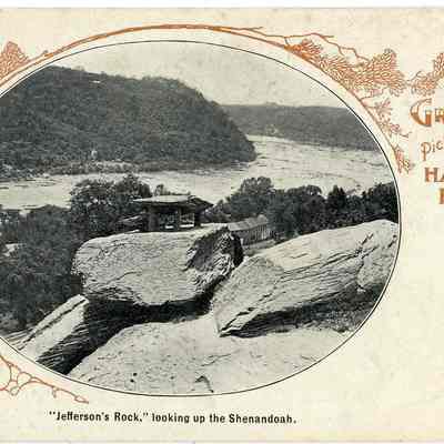"Jefferson's Rock," looking up the Shenandoah