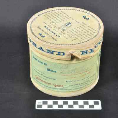 Wax cylinder in original box