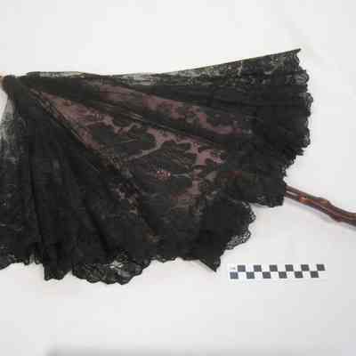 Black lace parasol