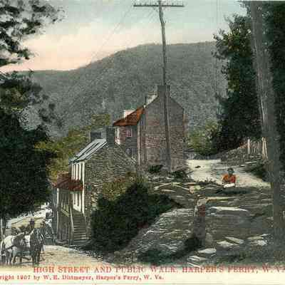 High Street and Public Walk. Harper's Ferry, W. VA.