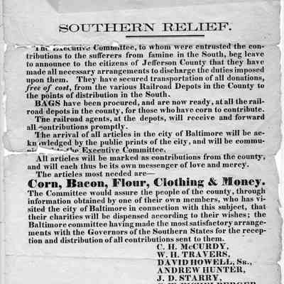 Southern relief leaflet