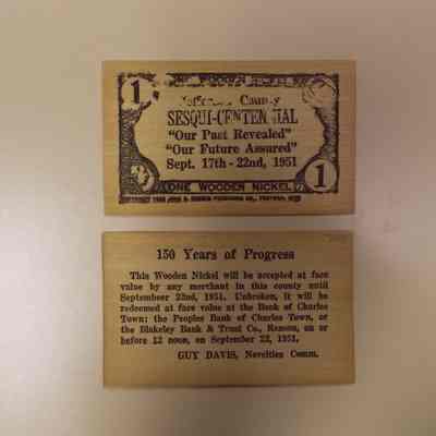 Sesqui-Centennial Wooden Nickel