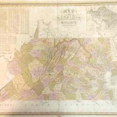 Map of Virginia and Maryland