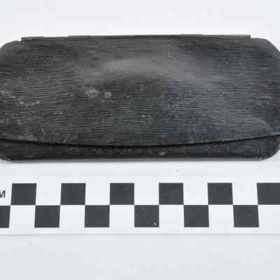 Black, felt lined glasses case
