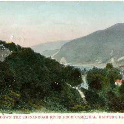 Looking Down the Shenandoah River from Camp Hill, Harper's Ferry, W. VA.