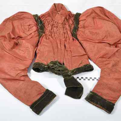 Red silk jacket