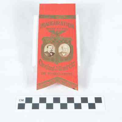 Red silk commemorative ribbon