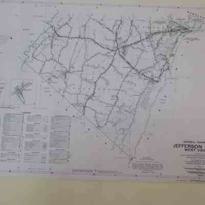 Highway Map of Jefferson County, West Virginia