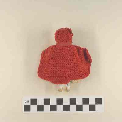 Glazed white china doll