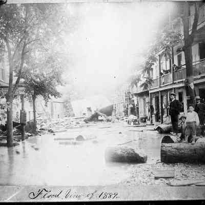 Harpers Ferry flood of 1889 - view of Shenandoah Street