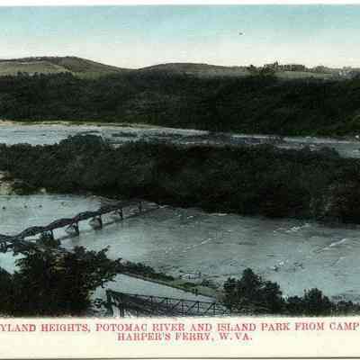 Maryland Heights, Potomac River and Island Park from Camp Hill