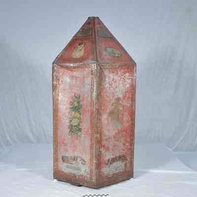 Tin hexagonal commercial tea dispenser