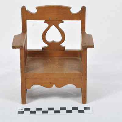 Wooden handmade doll chair