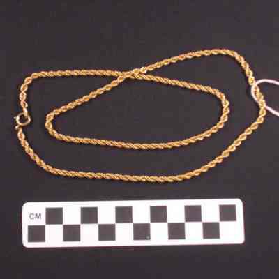 Gold-filled rope chain necklace