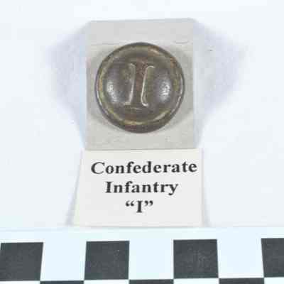 Confederate Infantry "I" button