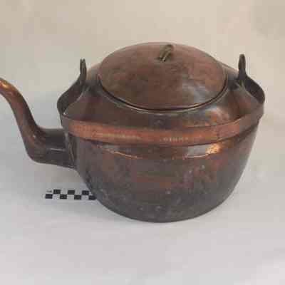 Large copper over tin kettle or pot