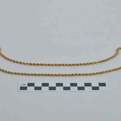 Gold-filled rope chain necklace