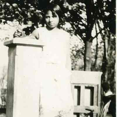Unidentified young woman, possibly at Storer College