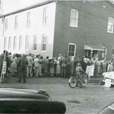 Striking workers at the Perfection Garment Company
