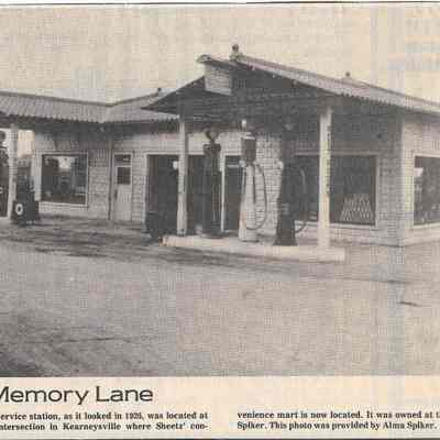 Kearneysville service station, 1926