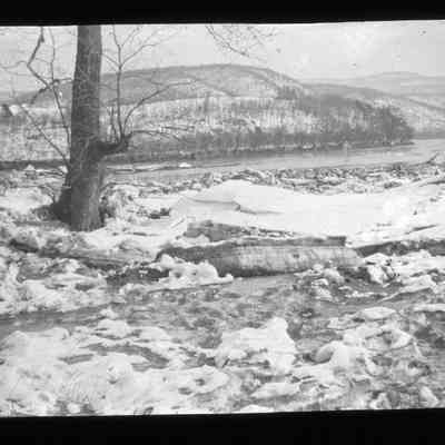 Winter river scene
