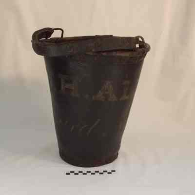 Leather fire bucket