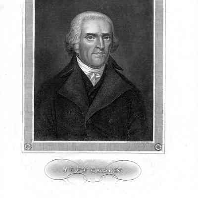 One of nine portrait prints of Thomas Jefferson
