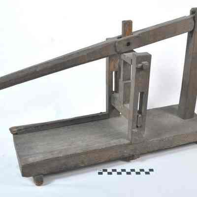 Wooden object may have been some type of press for tobacco
