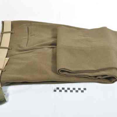World War II olive drab heavy winter trousers