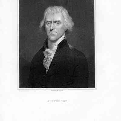 One of nine portrait prints of Thomas Jefferson