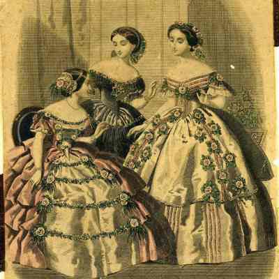 Fashion plate engraving