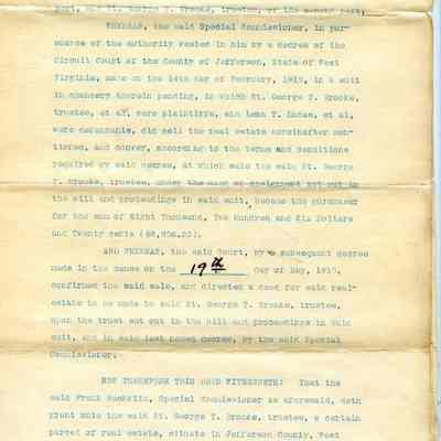 Deed to Maltby tract, page 1 ~ ARC727(a)