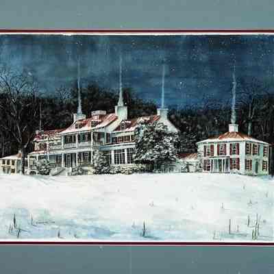 Painting of Claymont Mansion