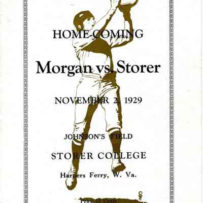Storer College homecoming program 1929