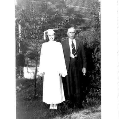 Mary & James Milton on Mary's high school graduation