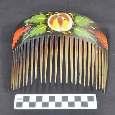 Tortoise shell ornamental comb