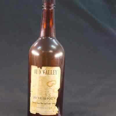 Old Valley Whiskey bottle