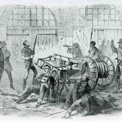 Harpers Ferry Insurrection - interior of engine house