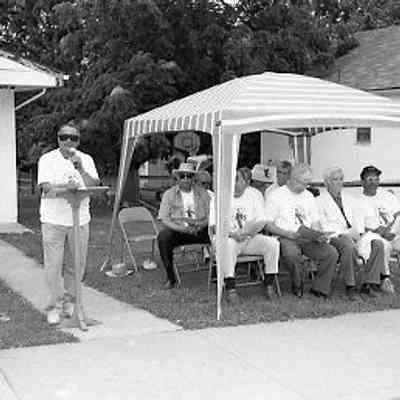 Dedication ceremony, tribute to Martin Delany at Star Lodge, August 7, 1999