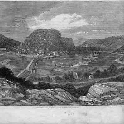 Harper's Ferry, Virginia from The Illustrated London News