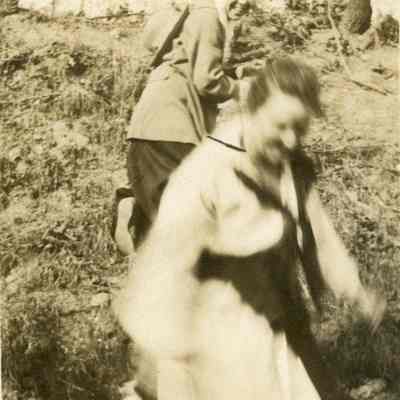 Snapshot of two women
